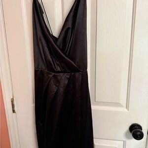 Fashion Nova Black Backless Dress